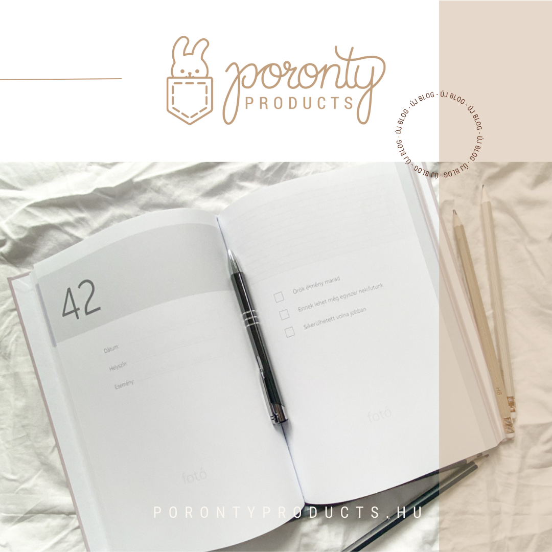 Poronty Products Élménytár emlékörző napló