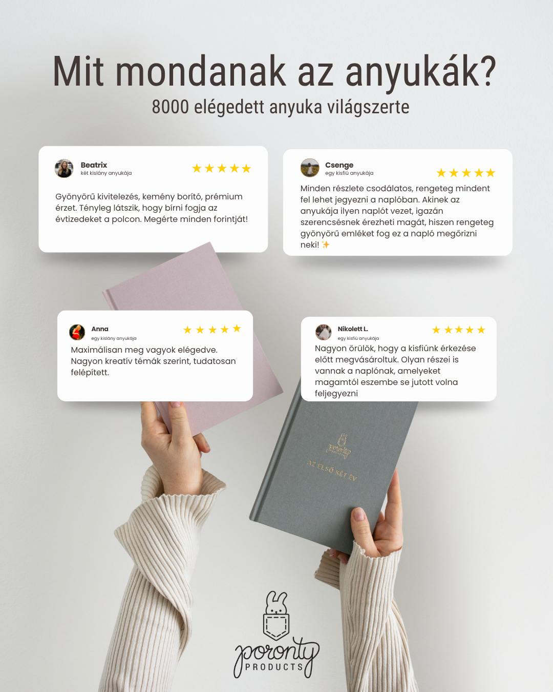 Az első két év – babanapló | Poronty Products