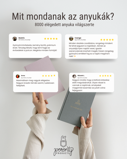 Az első két év – babanapló | Poronty Products