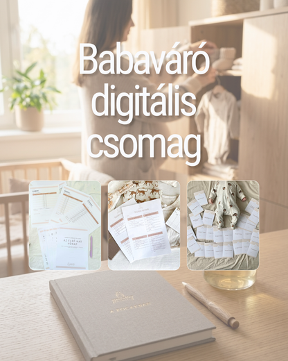 Babaváró digitális csomag: babarutin napló + szülési terv (letölthető PDF) | Poronty Products